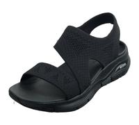 Skechers Women's Arch Fit Brightest Day Sandals, Black Knit, 5 UK