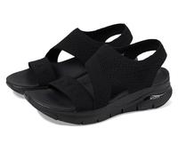 Skechers Arch Fit 119458 Womens Black Sandals Arch Support Walking Shoes Comfort