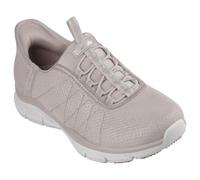 Skechers Women's Brilliance-Night Shift Hands Free Slip-ins Sneaker, Taupe, 5 UK