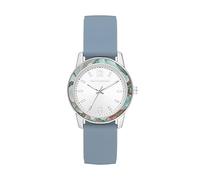 Skechers Women's BROOKHURST Quartz Watch with Silicone Strap, Blue, 18 (Model: SR6236)