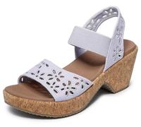 Skechers womens Brystol - Beach Bliss, Lavender, 3 UK