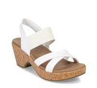 Skechers Women's Wedge Sandals Brystol-Night Skies White Opulent Garden UK 4