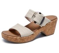 Skechers Women's Brystol Wedge Sandal, Natural, 6 UK