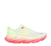 Skechers Women's Aero Burst Sneaker in White/Yellow, Size 4 | Textile/Synthetic, Vegan, Machine Washable , Arch Fit , Hyper Burst
