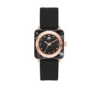 Skechers Women's Calabar Alloy Steel Quartz Watch with Silicone Strap, Black, 20 (Model: SR6207)