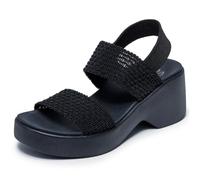 Skechers Women's CALI Day Heeled Sandal, Black, 7 UK