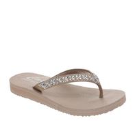 Skechers Women's Cali Meditation-Made You Blush Flip Flops, Mocha, 6 UK