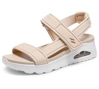 Skechers for woman. 119813 Sandals Uno Summer Stand2 nude (40), 3 to 5 cm, Velcro, Casual