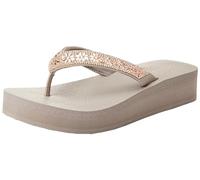 Skechers Flip flops / Sandals (Shoes) VINYASA - WILD DAISIES in Beige 5