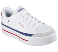 Skechers Women's Camdenn-Cool It Down Sneaker, White/Navy/Red, 11