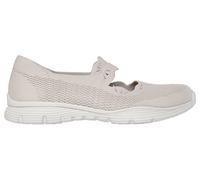 Women's Skechers Seager Cute N' Coy Textile Women's Natural Trainers - Cream - Size: 7