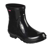 Skechers Women's Check - Neon Puddles Rain Boot, Black, 7 UK Narrow