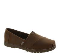 Skechers Women's Chill Lug-Urban Spell Loafer, Brown, 8.5 Wide | Skechers Memory Foam cushioned comfort insole, vegan upper, soft plush chenille lining, slip-on loafer
