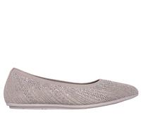 Skechers Women's Cleo 2.0 - Glitzy Daze Flats in Taupe, Size 7 | Textile/Synthetic, Vegan