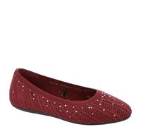 Skechers Women's Cleo 2.0 Glitzy Daze, Red, 2 UK
