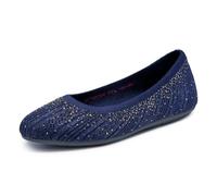 Skechers Women's Cleo 2.0 - Glitzy DazeBallet Flat | Modern Comfort Casual Dress Air Cooled Memory Foam Stretch Fit Vegan Recycled Materials