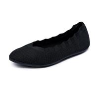Skechers Women's Ballet Flat Cleo 2.0 Love Spell Black Knit 6.5 UK