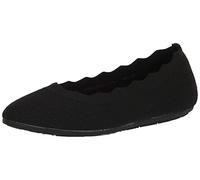 Skechers Women's Cleo 2.0-Love Spell Loafer Flat, Black/White, 2.5 UK