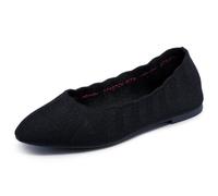 Skechers Women's Ballet Flat Cleo-Bewitch Wide Fit Black UK 5