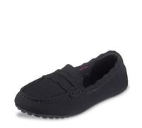 Skechers Women's Cleo Driver-Power Couples Ballet Flat, Black, 7