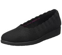Skechers Women's Cleo Flex Wedge Spellbind Sneaker, Black, 5.5 UK