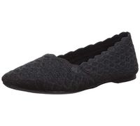 Skechers Women's Cleo-Honeycomb Ballet Flat, Black, 4.5 UK
