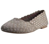 Skechers Women's Ballet Flat Cleo Honeycomb – Dark Taupe Flat Knit – US 7.5