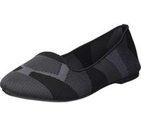 Skechers Women's Cleo-Sherlock-Engineered Knit Loafer Skimmer Ballet Flat, Black, 5 UK