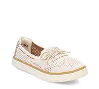 Skechers Women's Coastal-Drive Boat Shoe, Off-White, 6