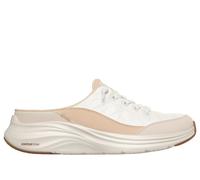 Skechers Women's Contour Foam - Cosy Fit Sweet Embrace Mule in White/Natural, Size 5.5 | Synthetic/Textile, Vegan, Machine Washable
