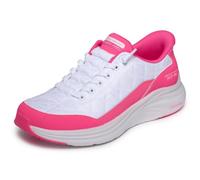 Skechers Women's Contour Foam Cozy Fit Hands Free Slip-ins Sneaker, White/Hot Pink, 4.5 UK