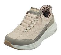 Skechers Women's Contour Foam Leopard Dream Slip-in Trainers, Brown Mesh Duraleather Leather Leopard Trim, 6 UK