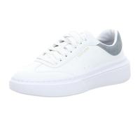 Skechers Women's Cordova Classic Best Behavior Sneaker, White Duraleather Blue Trim, 6.5 UK