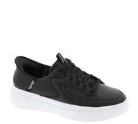 Skechers Women's Cordova Classic New Reign Sneaker, Black Duraleather/White Trim, 6 UK