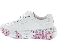 Skechers Women's Cordova Classic-Painted Flora Sneaker, White, 7 UK