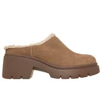 Skechers Women's Cosy City Mule in Chestnut, Size 6 | Leather/Textile