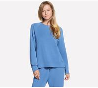 Skechers Women's Cosy Luxe Crewneck Top in Poseidon, Size 2XL | Rayon/Polyester/Spandex