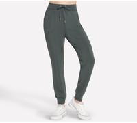 Skechers Women's Cosy Luxe Jogger in Green/Black, Size 2XL | Rayon/Polyester/Spandex
