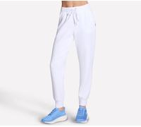 Skechers Women's Cosy Luxe Jogger in White, Size 2XL | Rayon/Polyester/Spandex