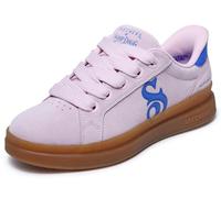 Skechers Women's Courtside Cali Girlz Sneaker, Pink Suede/Blue Duraleather, 8 UK