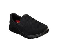 Skechers Womens Cozard Slip Resistant Work Trainers - Black - Size UK 4