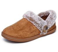 Skechers Women's Cozy Campfire-Fresh Toast Slipper, Chestnut, 9.5