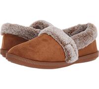 Skechers Women's Cozy Campfire - Team Toasty Low Top Slippers, Brown Chestnut Microfiber Suede Faux Fur Line Csnt, 5.5 UK