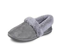 Skechers Women's Cozy Campfire Team Toasty Slipper, Charcoal Microfiber Suede/Faux Fur Line, 5 UK