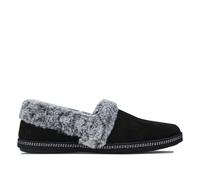 Skechers Womens Cozy Campfire Team Toasty Slippers In Black Suede - Size UK 8
