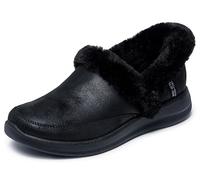 Skechers Women's Cozy Escape Slipper, Black, 8 UK