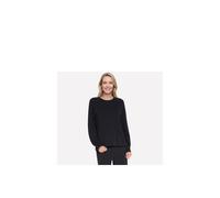 Skechers Cozy Luxe Crewneck Sweatshirt In Black Black
