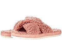 Skechers Women's Cozy Slide Slipper, Rose Sherpa Faux Fur, 3 UK
