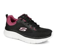 Skechers Womens Cushioned Lace Up Trainers Black-Pink Size 8