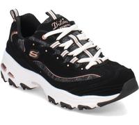 Skechers Women's D Lites Me Time, Black/Rose Gold, 7